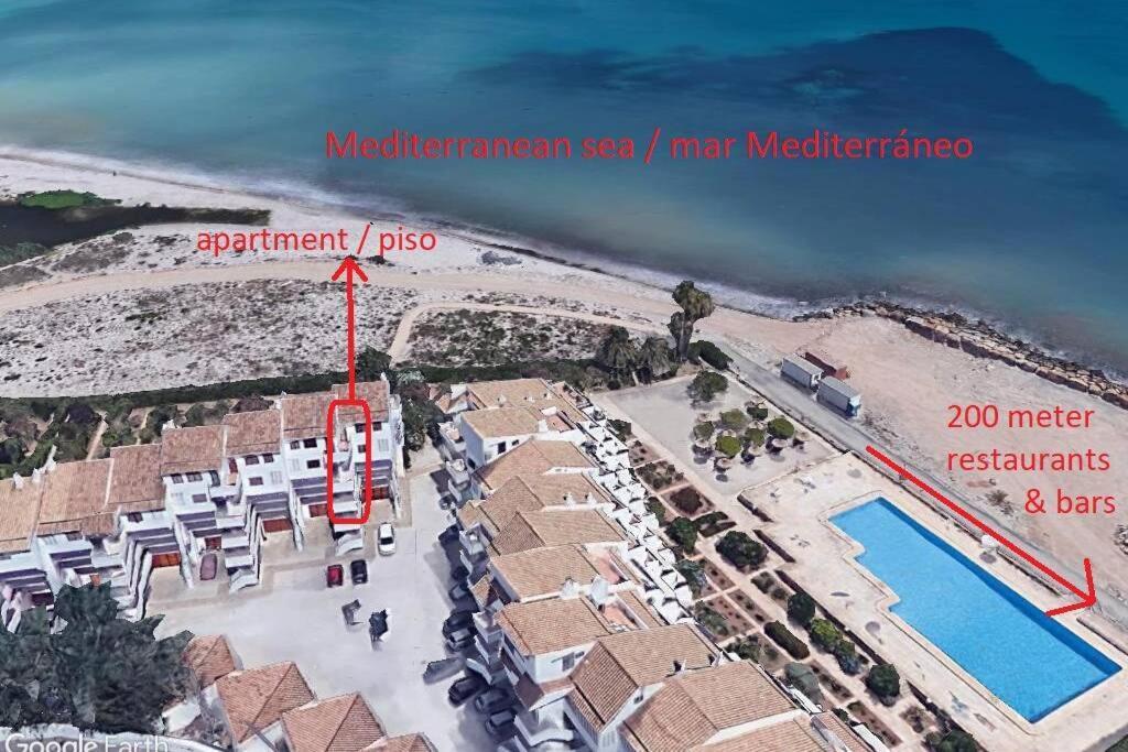 Апартаменты Beachfront Apt! Ac - Pool - Parking Альтеа Экстерьер фото